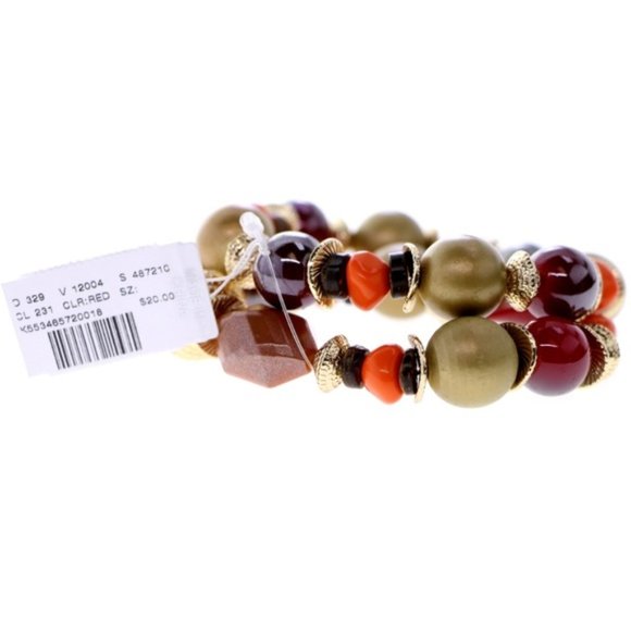 Catherine's Fall color plus sized stretch bracelet - Picture 2 of 5